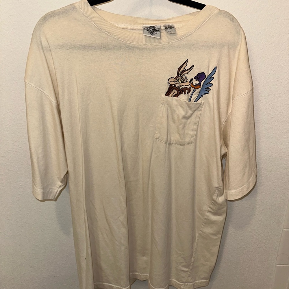 Looney Toons Cream Graphic T-Shirt